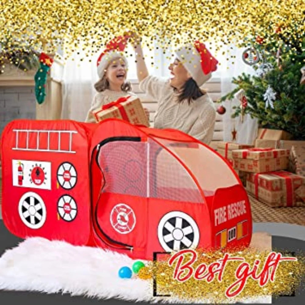 Red Fire Truck Popup Playhouse Tent X693