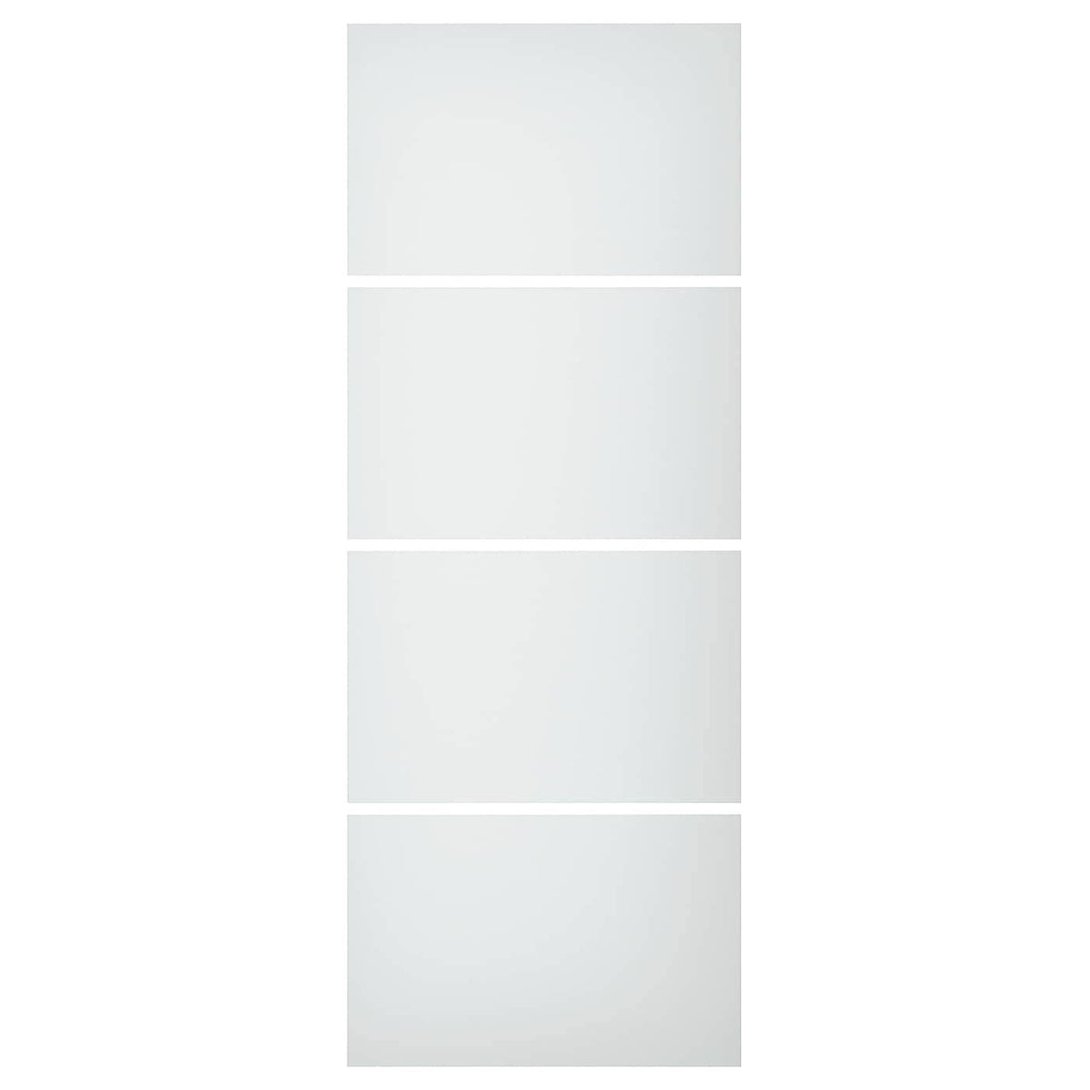 White Paper Effect 4 Panels for Sliding Door Frame V813