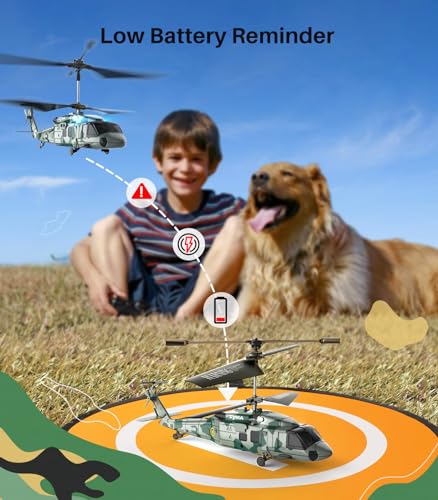 Military RC Helicopter with LED Light S4004
