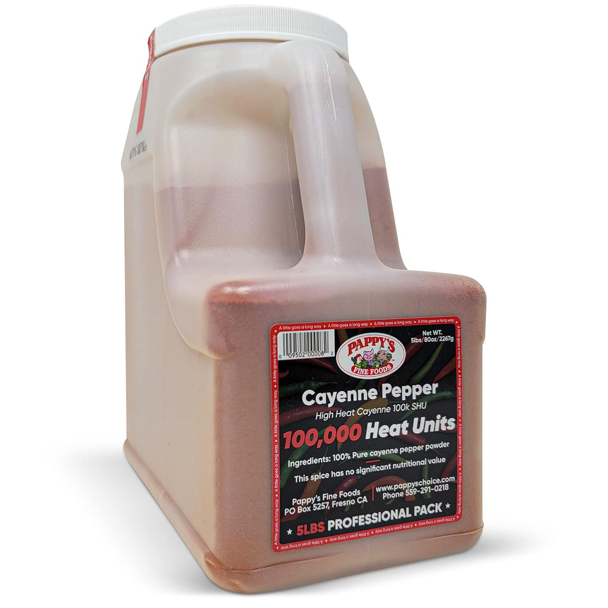 100,000 Heat Units 5lb Cayenne Pepper Powder A973150