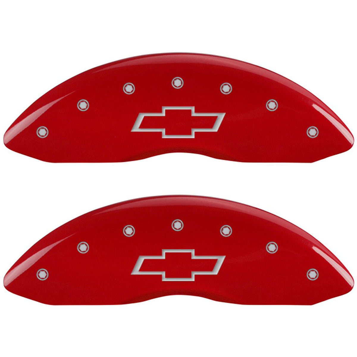 Red Caliper Covers with Bowtie Engraving C95649