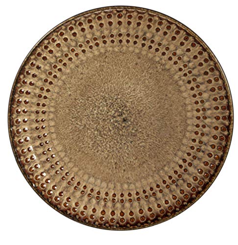 16-Piece Stoneware Dinnerware Set, Dark Brown E865027