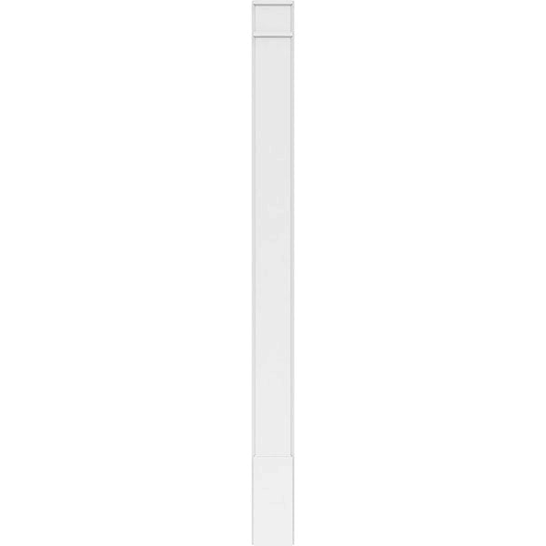 Smooth PVC Pilaster with Decorative Capital & Base (Pair) P48586
