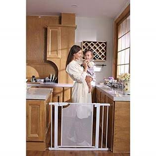 Metal Mesh Baby Gate Auto Close Safety Gate O49547