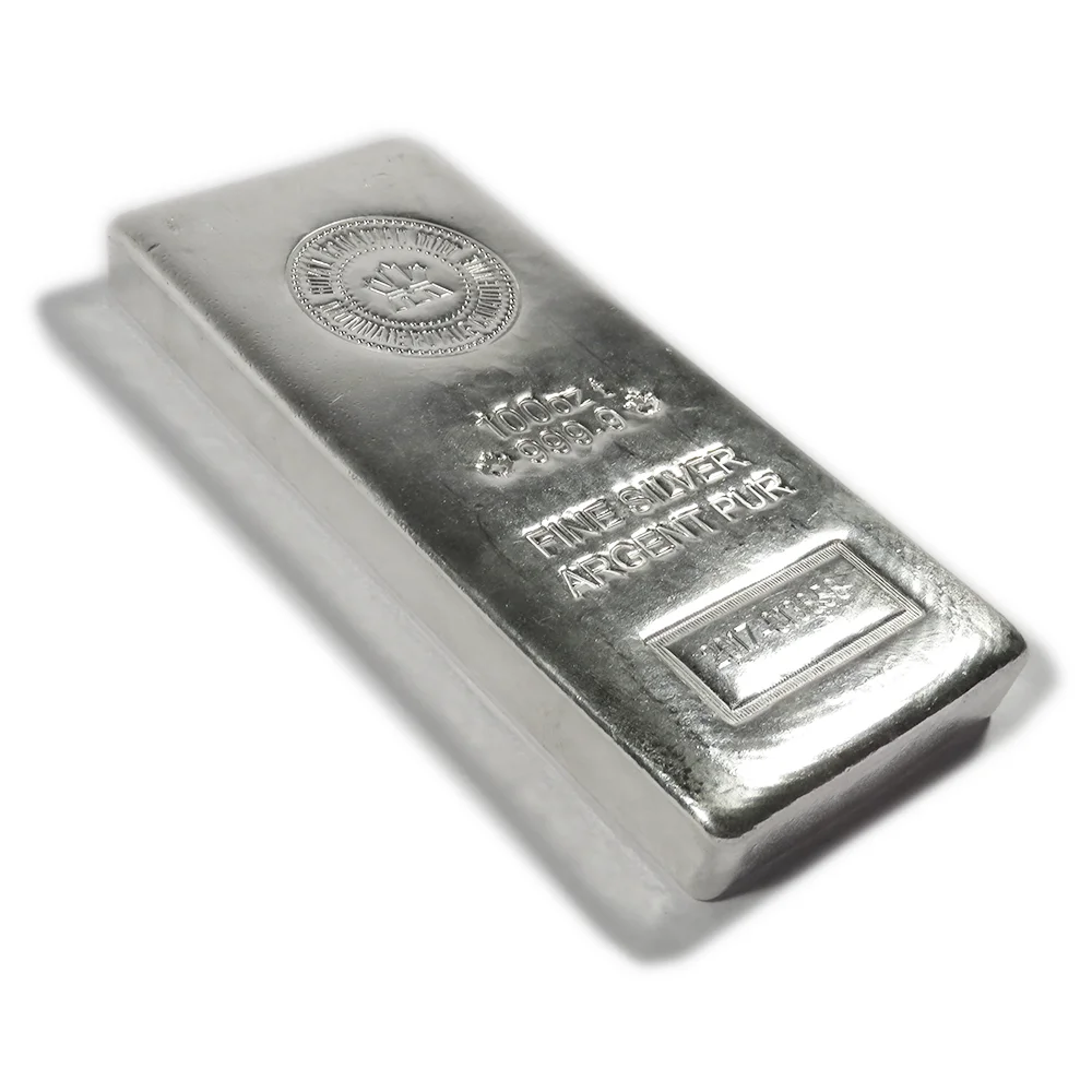 100 oz .9999 Fine Silver Bar X8400