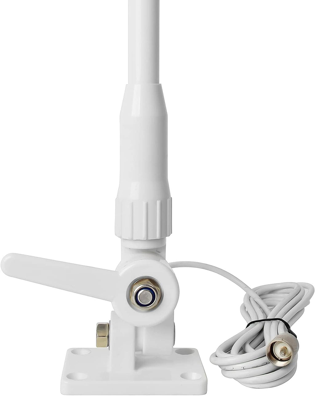 White 43inches 3dBi Marine Boat Fiberglass Antenna Pack of 2 B483470