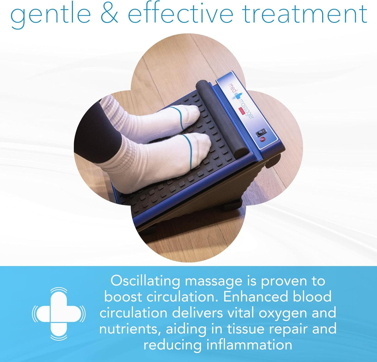 Foot Massager Deep Tissue Massage Therapy, Dual Speed, Portable & Compact K8904