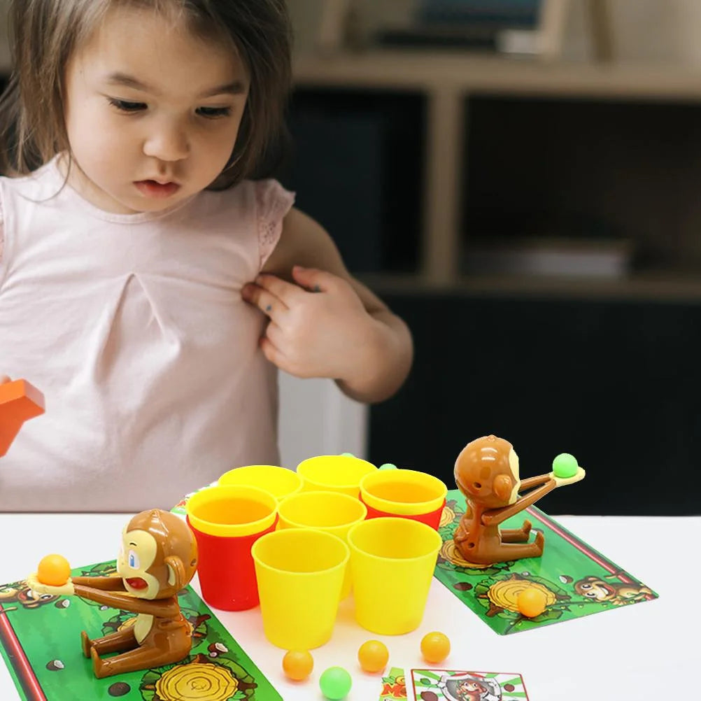 Funny Monkey Shooting Basket Toy Party Board Game U72538