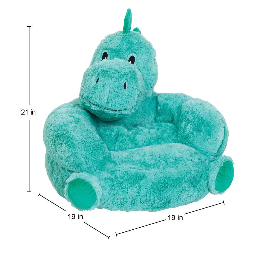 Teal and Green Dinosaur Plush Chair G833035