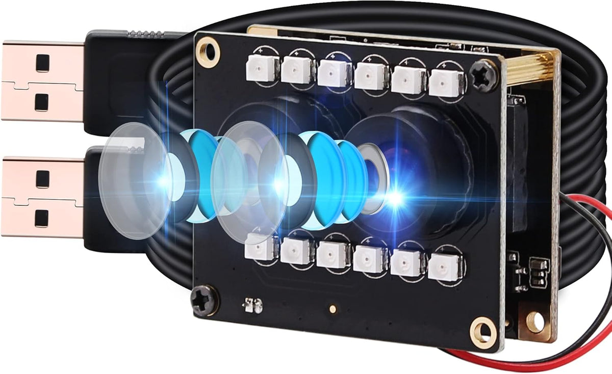 Dual Lens 1080P Webcam Module with IR Led Lights Z1457