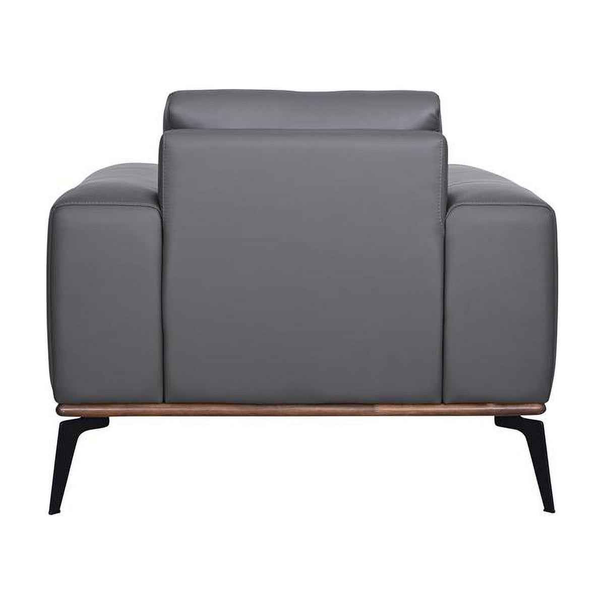 Gray Top Grain Leather Chair D622614