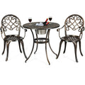 3 Pc Patio Dining Set with Ice Bucket T128