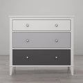 White 3 Drawer Dresser J739