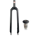 MTB Rigid Fork 1-1/8" Full Carbon Fiber Disc Brake Fork 26/27.5/29'' Straight Tube Mountain Bike Front Forks I8102