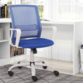Blue Adjustable Desk Chair with Swivel Casters W42237