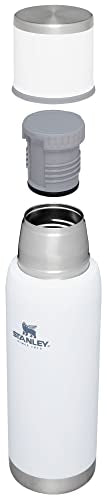 25 oz Insulated Stainless Steel Vacuum Bottle with Leakproof Cup Lid H52420