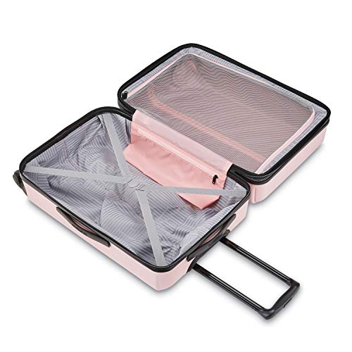 Jet Black Expandable Hardside Luggage with Spinner Wheels, Carry-On 21-Inch U779678