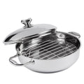 11" Stainless Steel Sauteuse Pan and Roasting Rack D4975