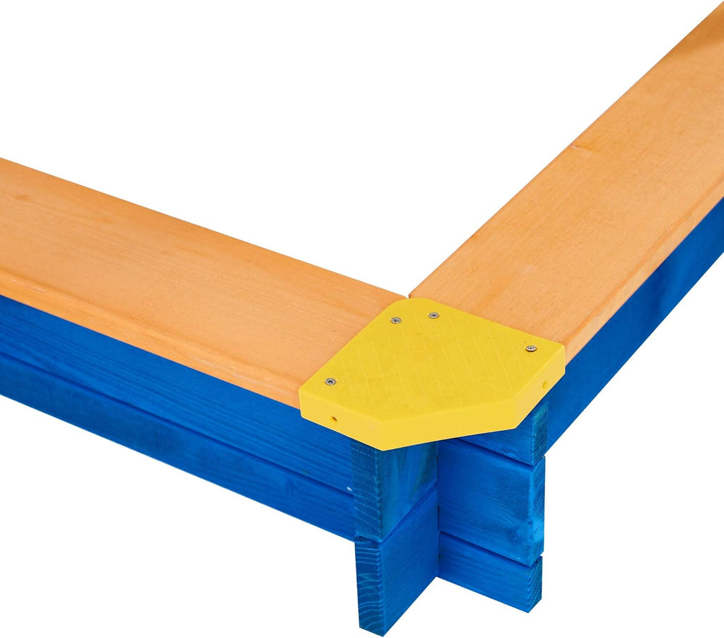 Wooden Outdoor Kids Sandbox with Canopy L408304