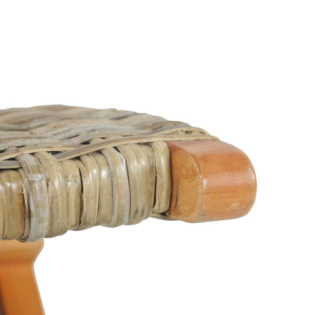 Kubu Rattan Mahogany Wood Frame Chair W1392