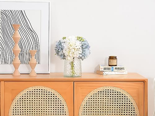 White Artificial Flowers in Vase B79235