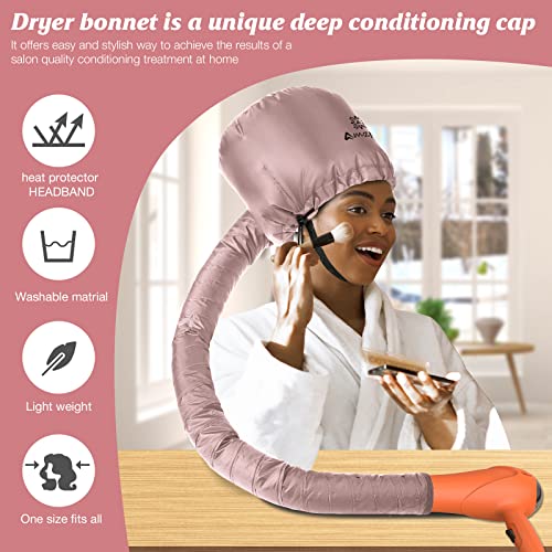 Adjustable Extra Large Pink Bonnet Hair Dryer Attachment X46640