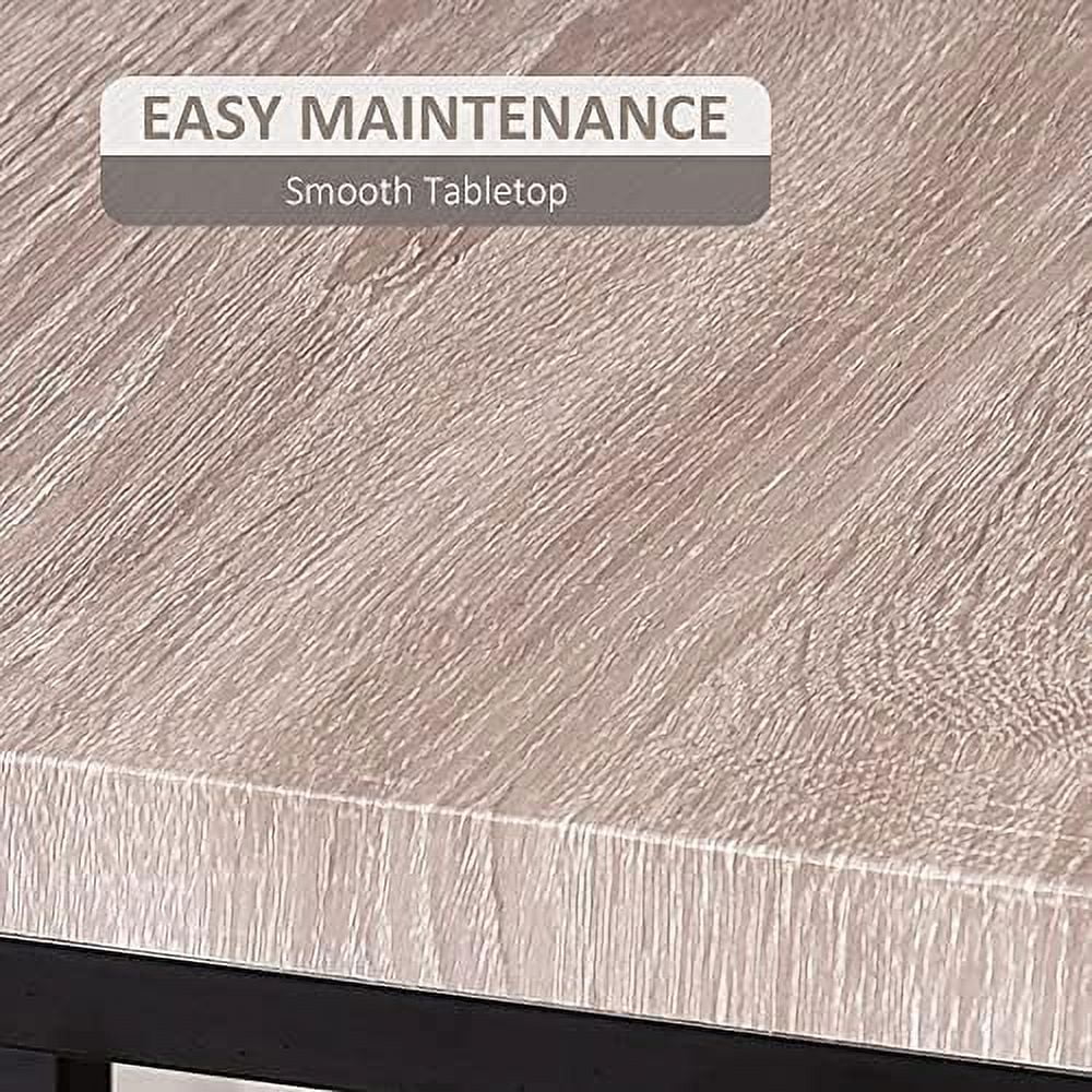 5 Piece Walnut Dining Table Set for 4 E71764