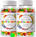 2 Packs Organic Hemp Gummies Vegan Low Sugar V86038