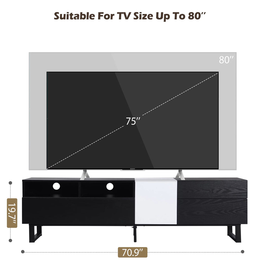 Modern TV Stand with Double Storage Space B71193