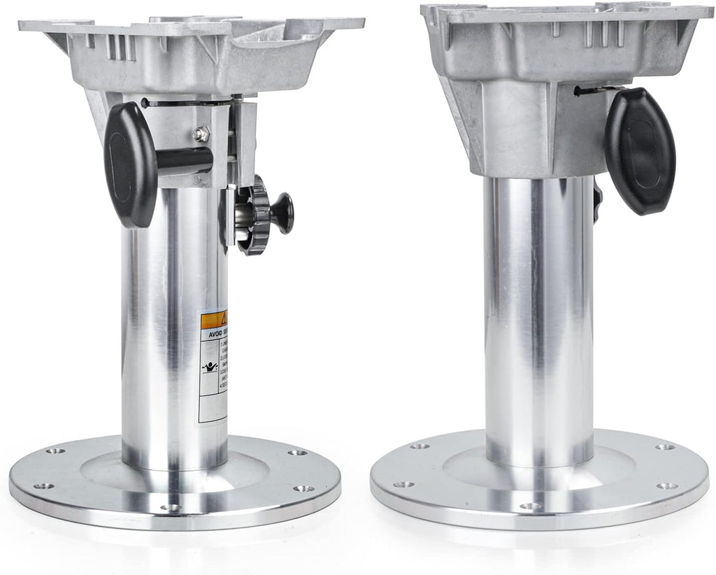 Aluminum Adjustable-Height Boat Seat Pedestal 14-Inch to 18-Inch J2721