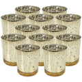 Mercury Glass Votive Candle Holders Set of 12 J8555