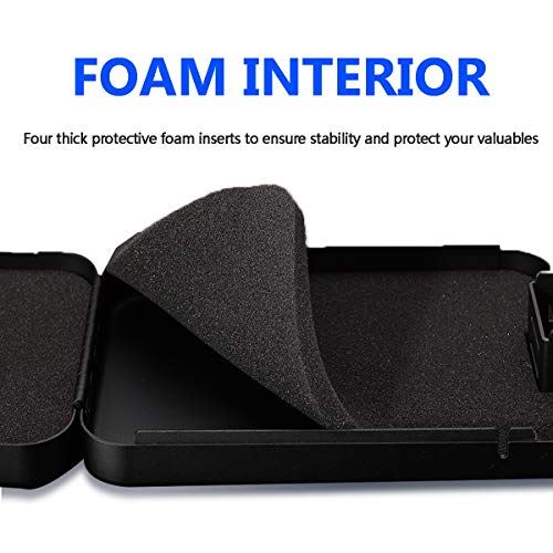 Black Portable Handgun Lock Box U91428