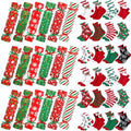 48 Pcs Fuzzy Christmas Socks and Candy Gift Boxes C736