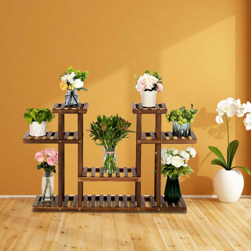8-Tier Wood Plant Stand T68254