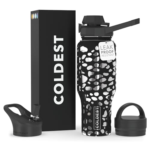46 oz Vacuum Insulated Stainless Steel Water Bottle with Handle I410