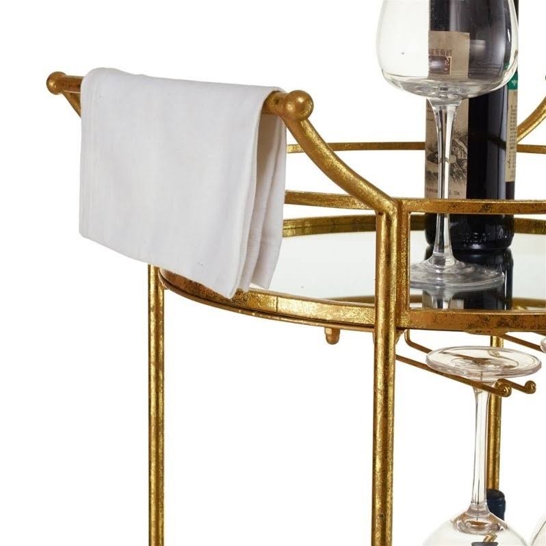 Gold Metal Bar Cart I10410