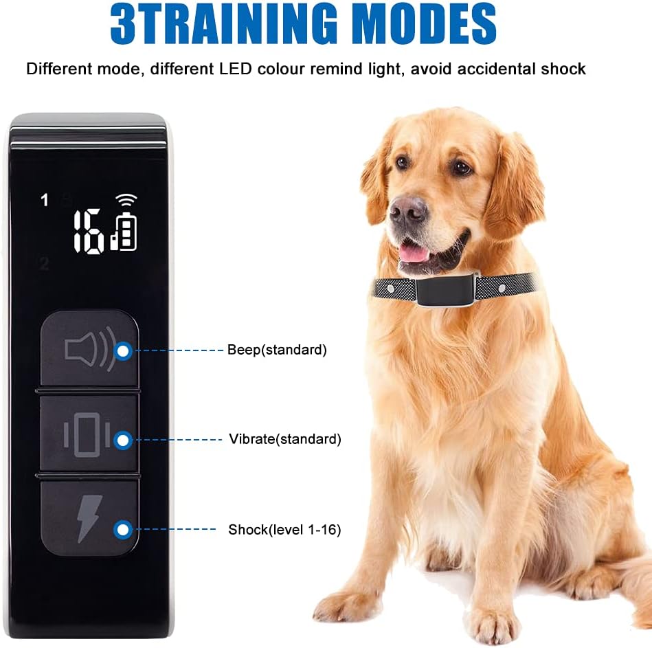 IPX7 Waterproof Rechargeable Dog Training Collar Y588926