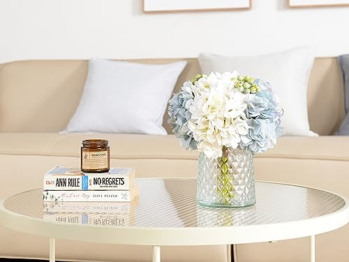 White Artificial Flowers in Vase B79235