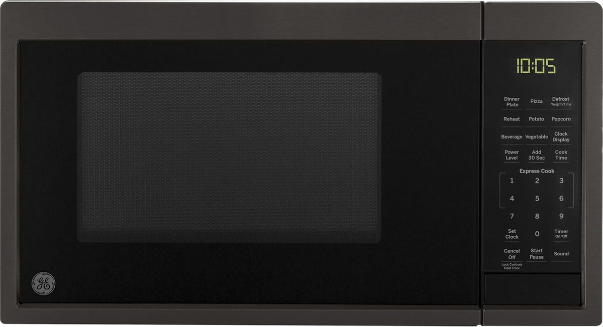 0.9 Cubic Feet 900 Watts Black Stainless Steel Microwave Oven C1297