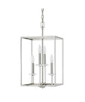 4 Light Polished Nickel Foyer Light F3901