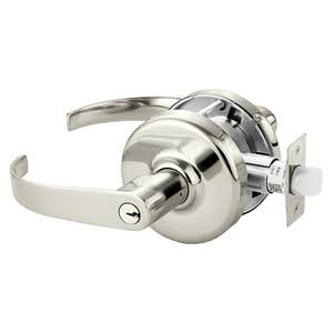 Cylindrical Lock Bright Nickel Plated Clear Coated M8937