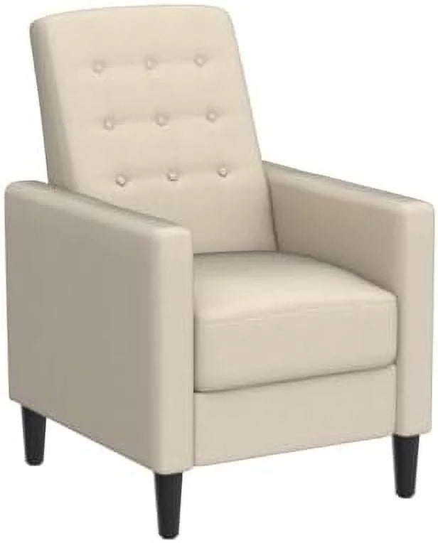 Fabric Recliner Chair with Thicker Seat Cushion Pocket Spring J615
