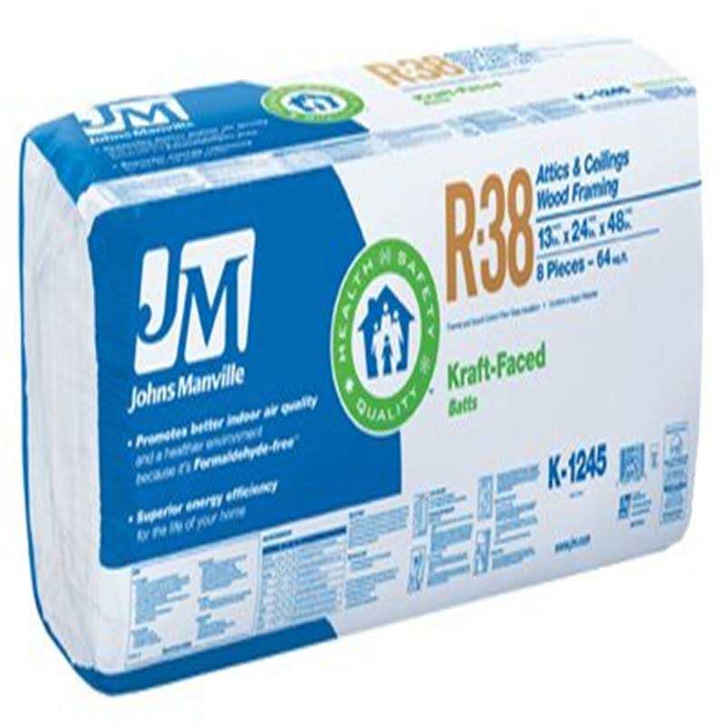 R38 Kraft Batt Fiberglass Insulation 64 Sq. Ft. I68752