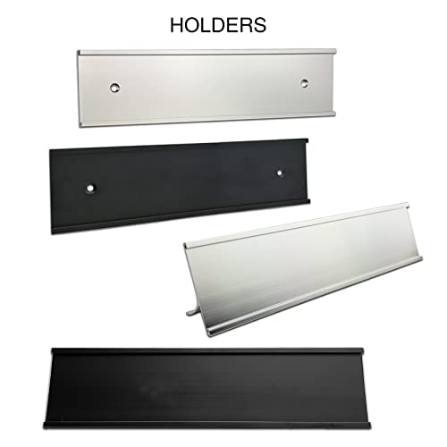 Custom Aluminum Desk Name Plate with Laser Engraved Text Z89034