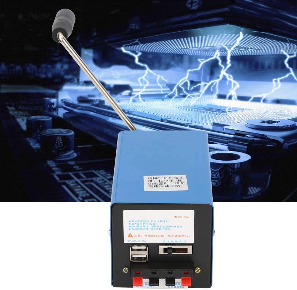 Hand Crank Generator USB Power Supply W73824