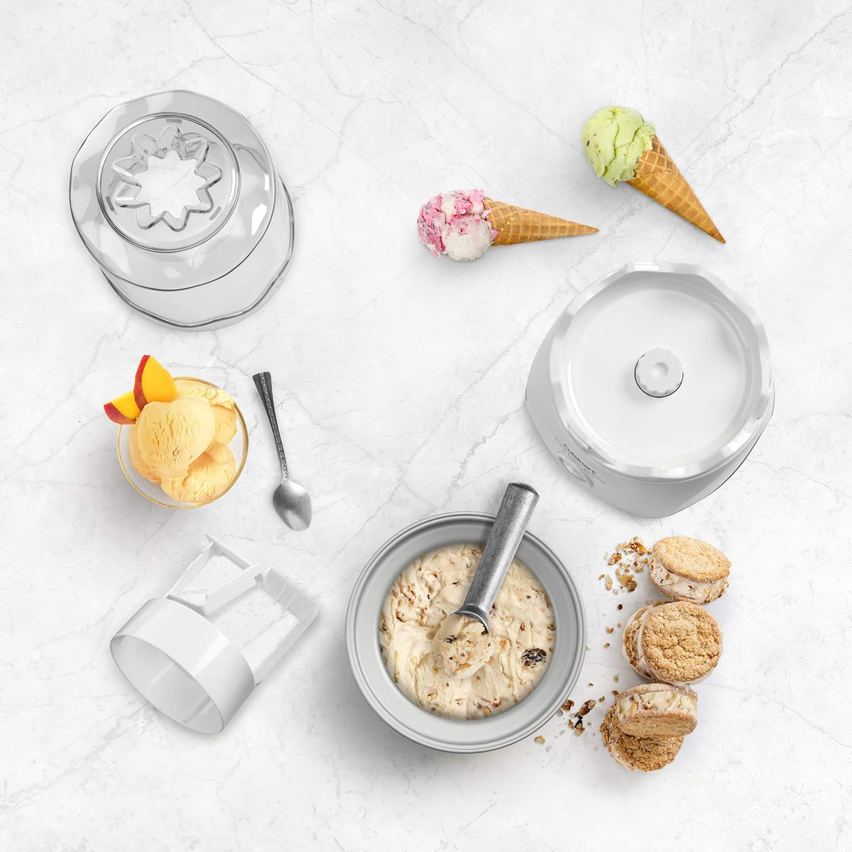 1.5-Quart Automatic Ice Cream Maker, White Y9792