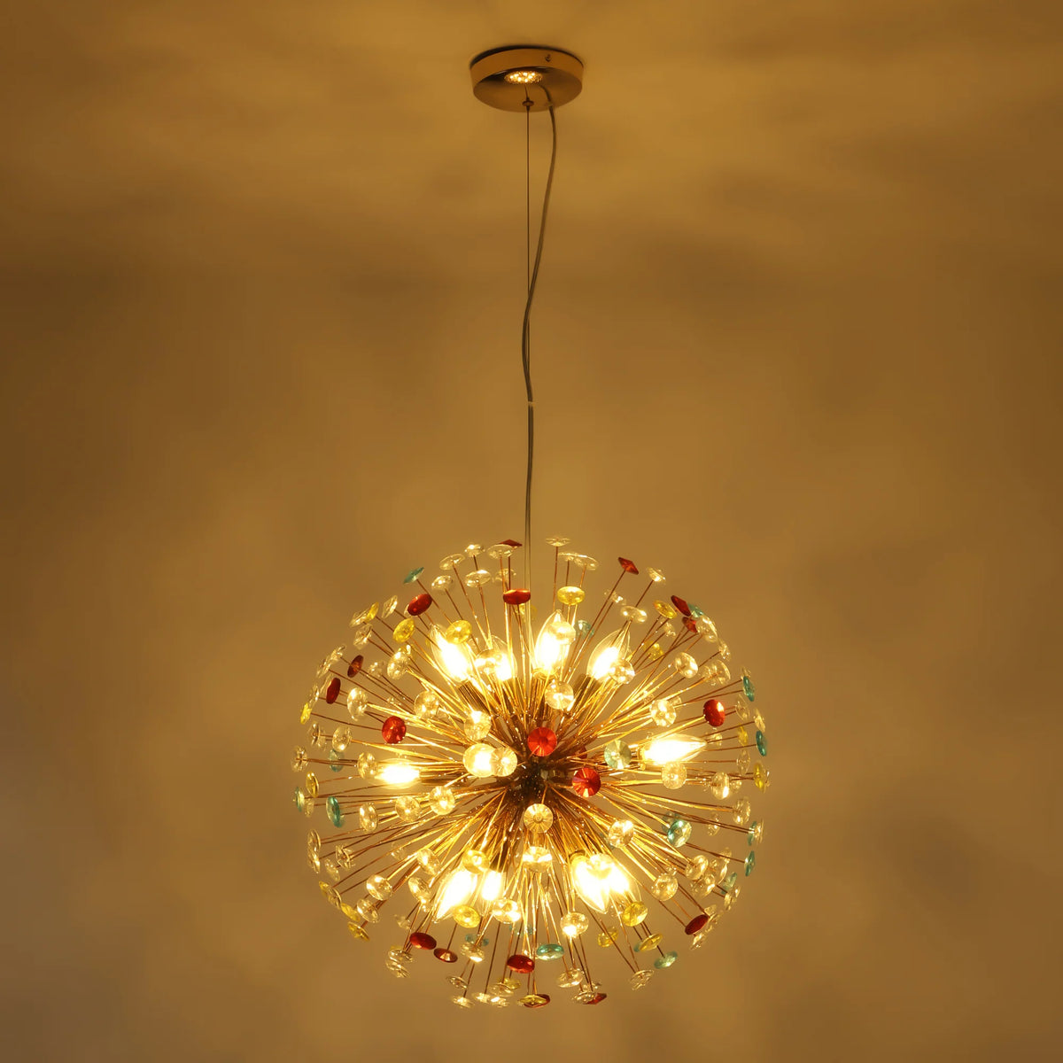 12-Light Linear Crystal Chandelier A8804