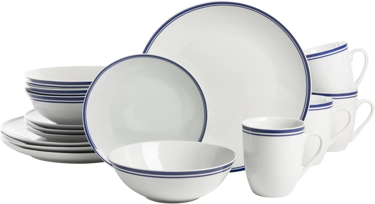 16-Piece Blue Ceramic Dinnerware Set N301154