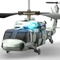 Military RC Helicopter with LED Light S4004