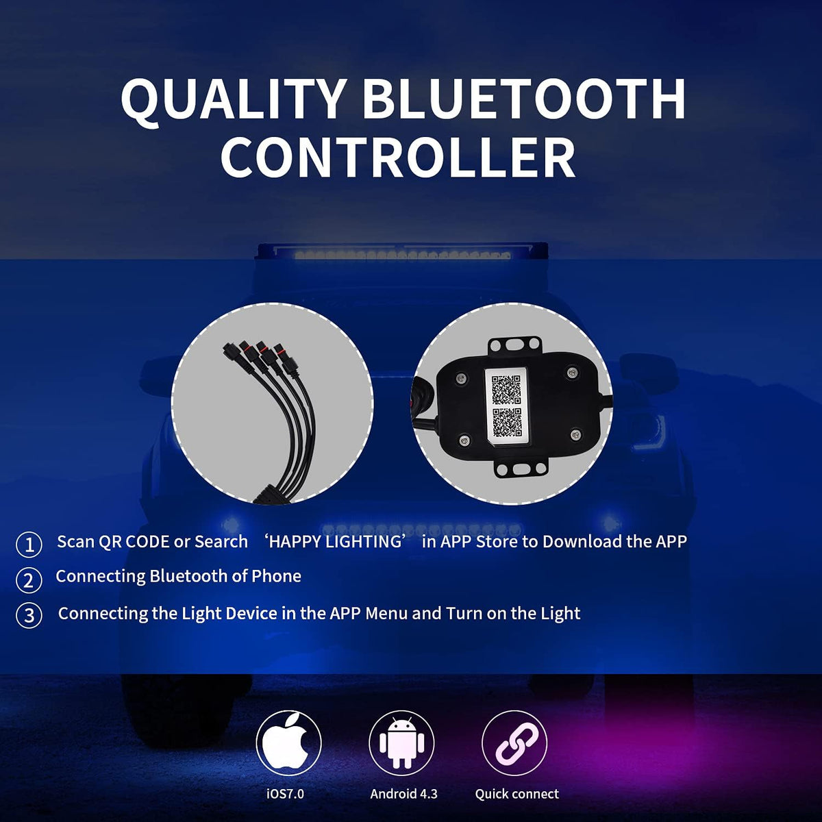 RGB LED Rock Lights 4PODS J801007